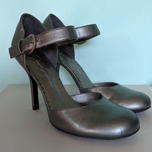 Jessica Simpson Sz 6.5 Slate Blue Heels